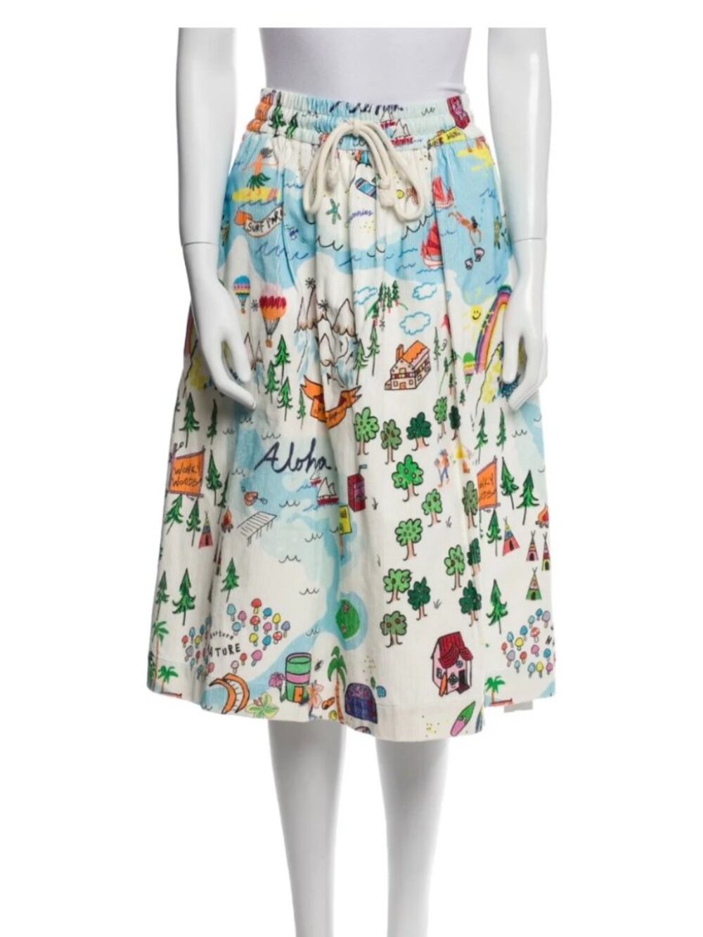 Mira Mikati Colorful Skirt Hippie Festival Euro 40 / US 8 10 Medium RARE $1000